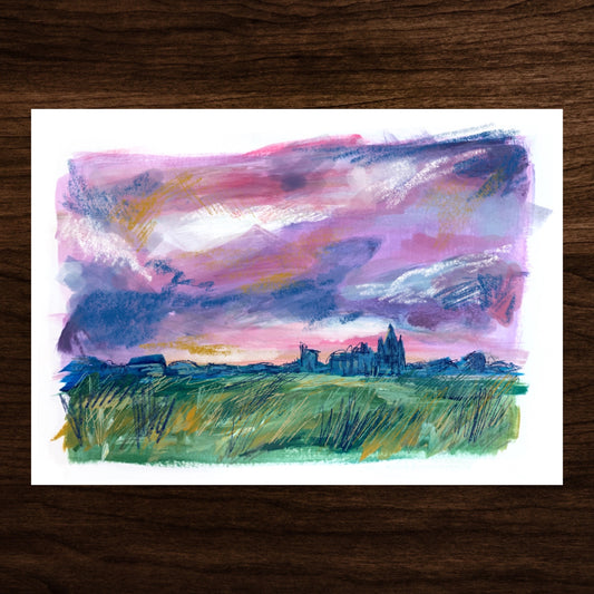 Purple Landscape - Art Print