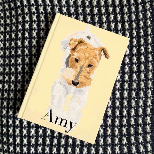 A5 Fox Terrier Notebook, Hardcover - Option to Personalise