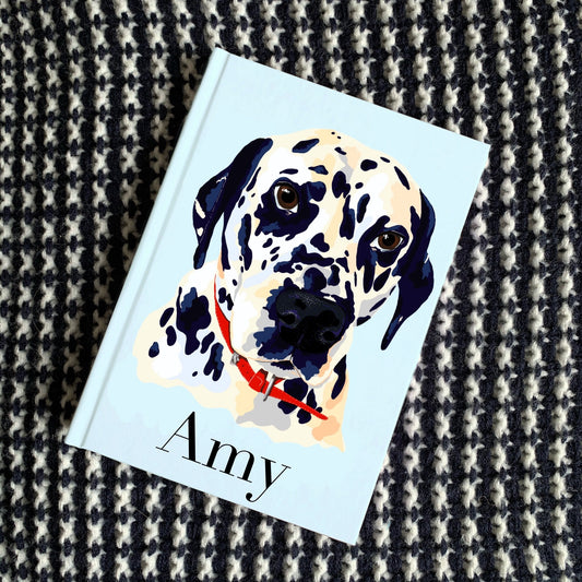 A5 Dalmatian Notebook, Hardcover - Option to Personalise